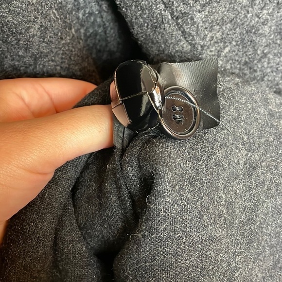 Isabel Marant Etoile Clifford Charcoal Wool/Alpaca BlendPea Coat 38 - Picture 13 of 16